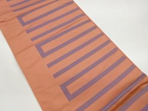 抽象横段模様織出し袋帯